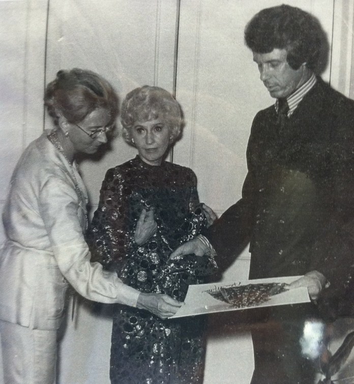 Ursula Grimm, Barbara Stanwyck, and Nolan Miller